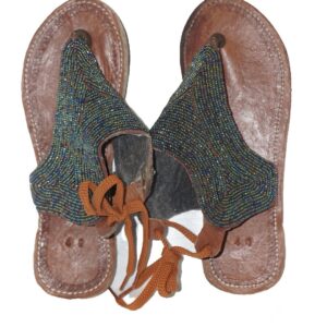 Beaded women African sandals