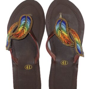 African beaded Slippers