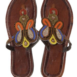 African Beaded Slippers