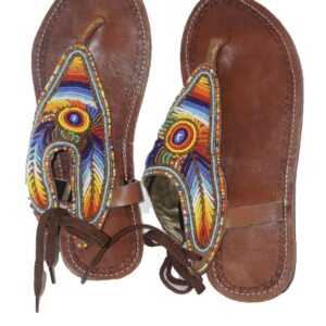 African beaded sandals
