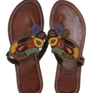 African Beaded Slippers